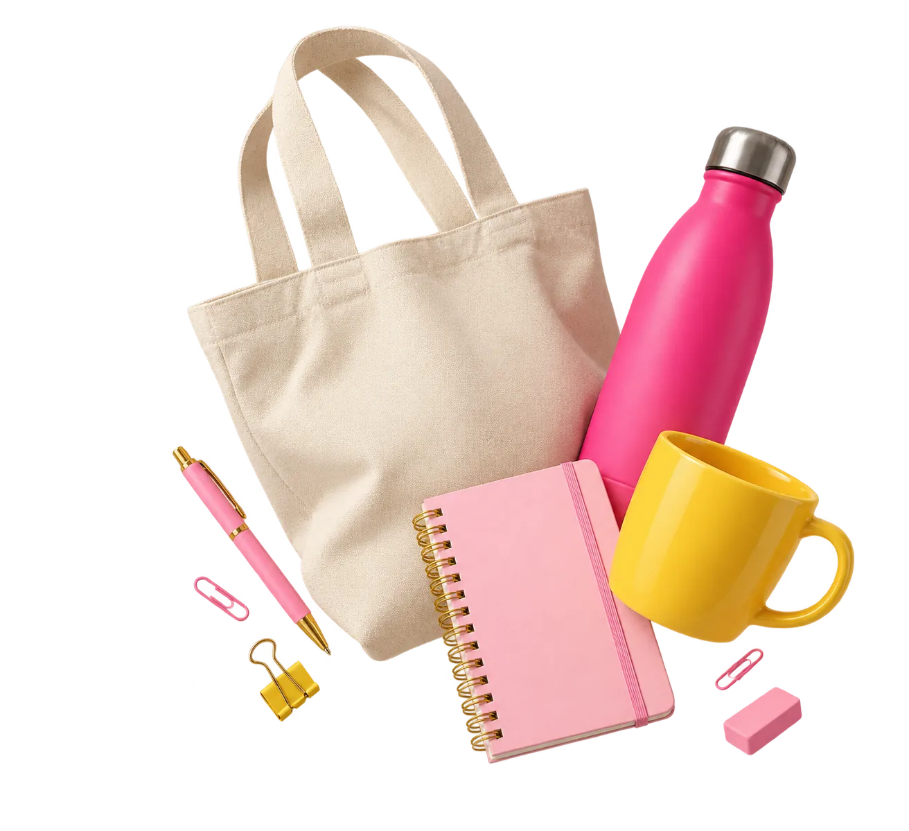 Gift bags, drinkware and stationery we can help source